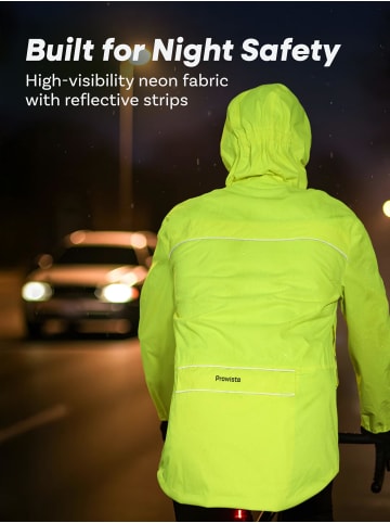Prowiste Fahrradjacke Wasserdicht Atmungsaktiv Reflektierend