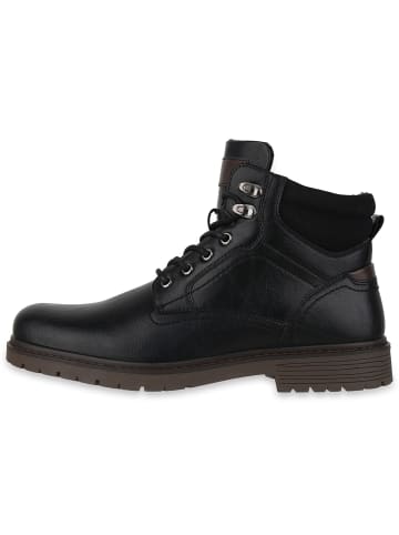 VAN HILL Worker Boots Jamie in Schwarz