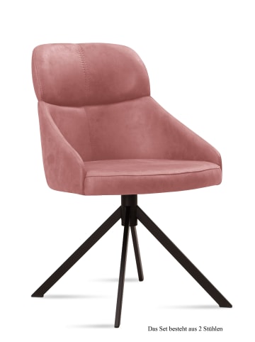 58 aufm Kessel ESSZIMMERSTUHL (2er-Set) Deanna 52x82x63 Schwarz/Olivgrün