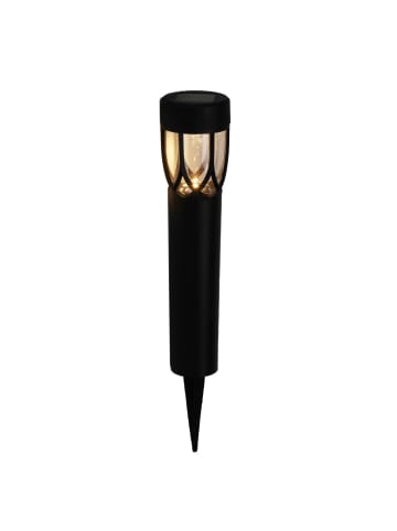 PROGARDEN Solar-Gartenleuchte zum Einstecken in Schwarz, 40 cm