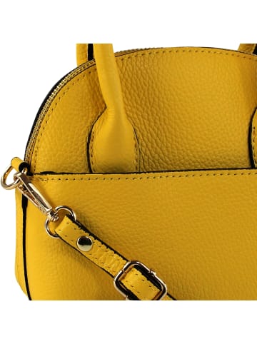 Toscanto Leder Umhängetasche Toscanto Tasche gelb ca. 20cm