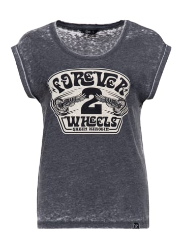 Queen Kerosin Queen Kerosin T-Shirt Forever 2 Wheels in anthrazit