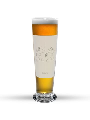 Mr. & Mrs. Panda Bierglas Marienkäfer Design ohne Spruch in Weiß