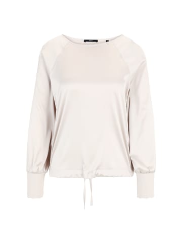 Zero  Satinbluse mit Strickbündchen in French Oak