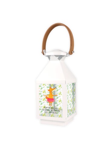 Mr. & Mrs. Panda Windlicht Fuchs Ballerina mit Spruch in Transparent