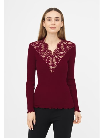TOOCHE Langarmshirt "Scarlet Temptation" in bordeaux