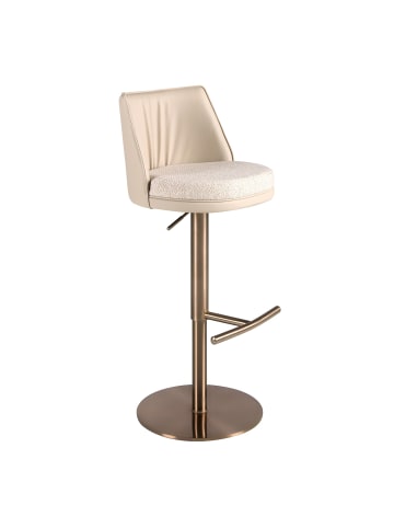 Angel Cerdá Drehbarer Hocker 4234 in Rosa / Creme – (B)48 x (H)83 x (T)50 cm