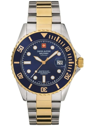 Swiss Alpine Military by Grovana Analoguhr für Herren in blau