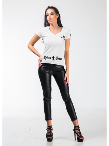 Roberto Geissini Camouskull T-Shirt Weiß