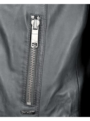 Maze Lederjacke Flint in grau