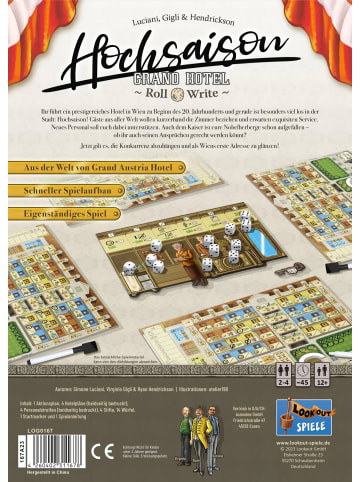 Asmodee Hochsaison: Grand Hotel Roll & Write