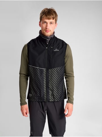 Newline Reißverschluss Vest Nwlpace Herren in BLACK BELUGA AOP