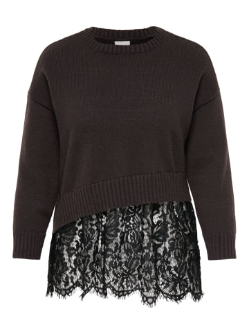 ONLY Carmakoma Strickpullover in Coffee Bean 1