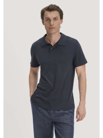 Hessnatur Hessnatur Wollshirt Polo Regular aus reiner Bio-Merinowolle in marine