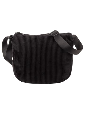 Prato SC09 zeitlose Umhängetasche aus Breitcord in black