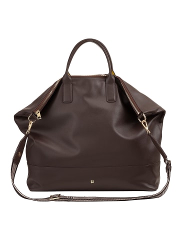 DuDu Judith Shopper Tasche Leder 41 cm in coffee brown