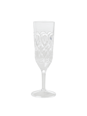 Rice Acryl Champagner Glass in farblos