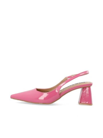 Bianco Pumps in HotPink