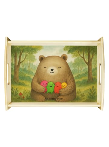 Mr. & Mrs. Panda Dekotablett Bär Gefühl Design ohne Spruch in Weiß