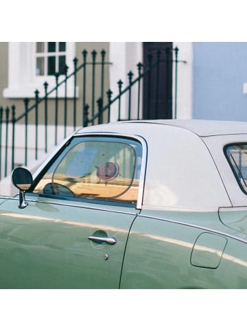 Mr. & Mrs. Panda Sonnenschutz Auto Milch Keks ohne Spruch in Gelb Pastell