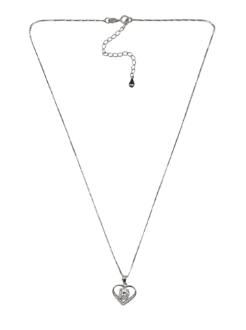 collezione alessandro Kurze Kette " Heart " in silbern