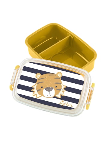 Sigikid Brotzeitbox Pausenbrot Snackdose Tiger in gelb/schwarz/weiß