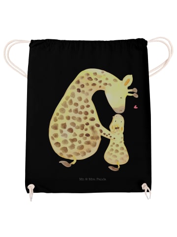 Mr. & Mrs. Panda wander rucksack Giraffe Kind ohne Spruch in Schwarz