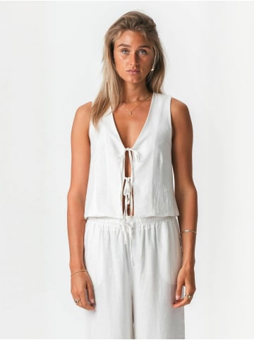 TeeShoppen Weste Hør in White