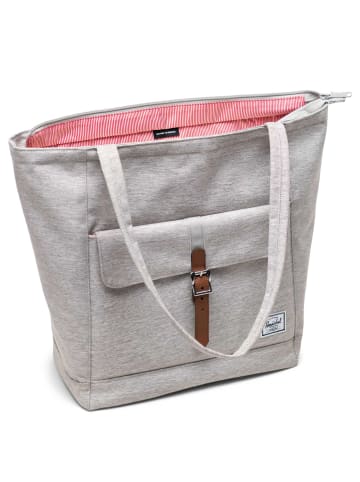 Herschel Retreat - Schultertasche 13" 45 cm in light grey crosshatch/natural