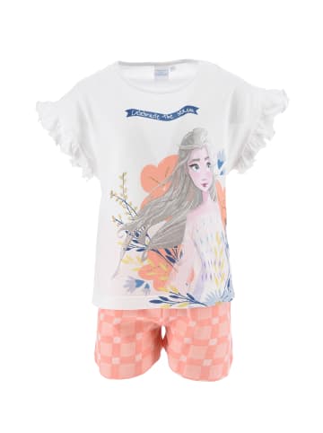 Disney Frozen 2tlg. Outfit: Schlafanzug Elsa Pyjama in Orange