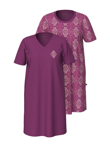 Ulla Popken Nachthemd in fuchsia pink
