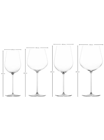 Zwiesel Glas 8-tlg. Rotwein- und Weißweingläserset VUELO in in transparent