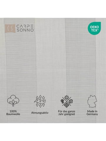 Carpe Sonno Damast Bettwäsche in Silber