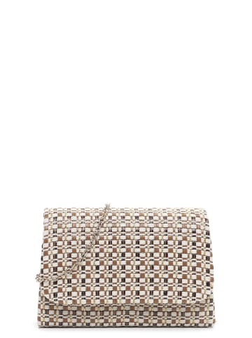 Tamaris Clutch TAS Amalia Woven in cognac