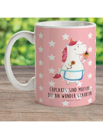 Mr. & Mrs. Panda Pott Einhorn Küche mit Spruch in Rot Pastell