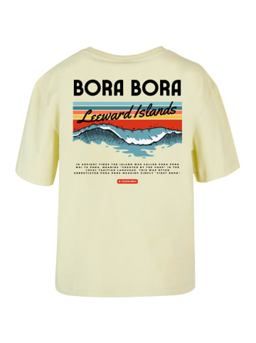 F4NT4STIC Everyday T-Shirt PLUS SIZE Bora Bora Leewards Island in softyellow