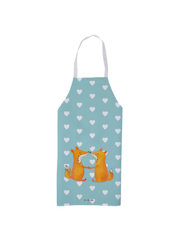 Mr. & Mrs. Panda Profi Kochschürze Füchse Liebe ohne Spruch in Türkis Pastell
