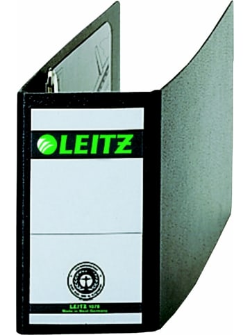 Leitz Ordner A6 quer 77mm Hartpappe schwarz