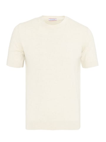 Felix Hardy T-Shirt in Ecru-Blau Meliert