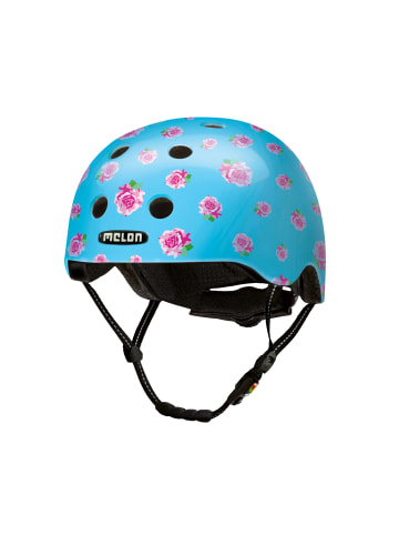 Melon® Helm Flying Roses in blau