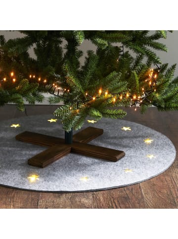 STAR Trading Weihnachtsbaumständer ,Granig', traditionielles Design, Holzfuß, für K