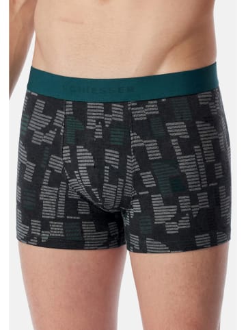 Schiesser Retro Short / Pant 95/5 Cotton in Schwarz / grau
