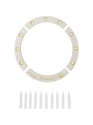leevje Geburtstagskranz Geburtstagskranz in white