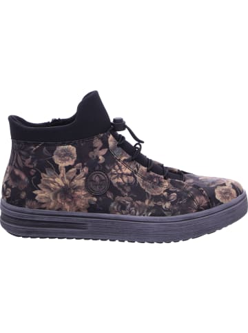 rieker Stiefelette in schwarz-pastell/antik