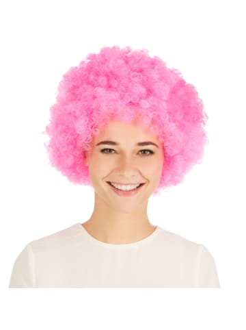 tectake Wundervolle Afro-Perücke, pink