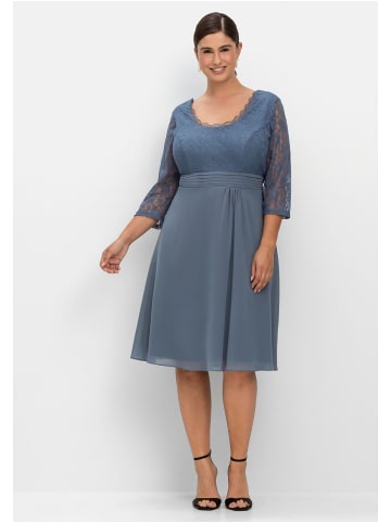 sheego Kleid in stahlblau