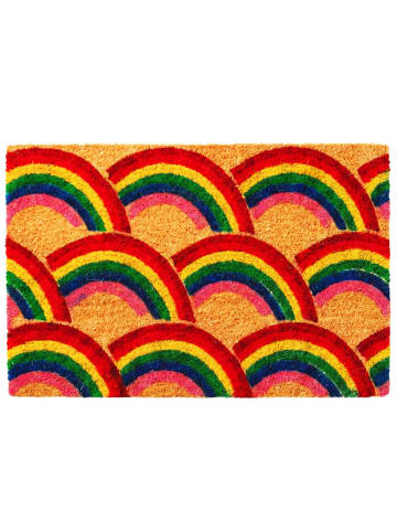 relaxdays Fußmatte "Regenbogen" in Mehrfarbig - 60 x 40 cm