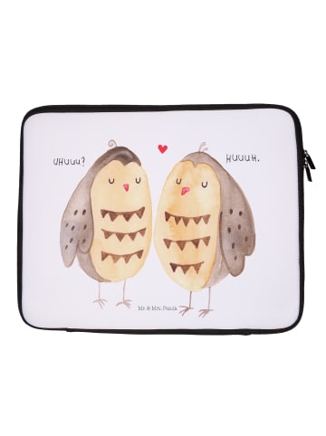 Mr. & Mrs. Panda Notebook Tasche Eulen Liebe ohne Spruch in Weiß