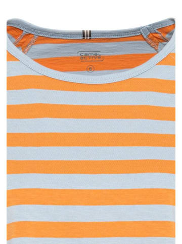 Camel Active T-Shirt in mandarine- light blu