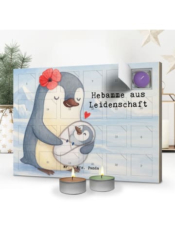 Mr. & Mrs. Panda Adventskalender Hebamme Leidenschaft Design mit... in Weiß